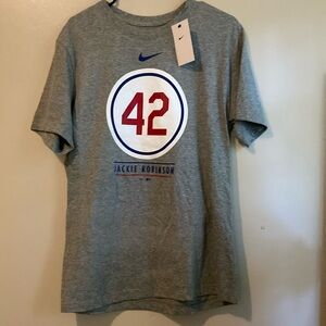 Nike short sleeve tee shirt men’s. Jackie Robinson retired 45.